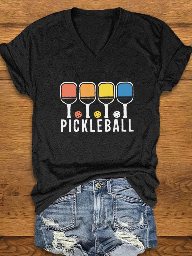 Women's Pickleball Print T-Shirt