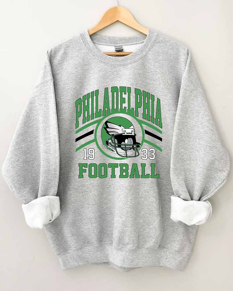 Philadelphia Eagles Football Crewneck Sweatshirt