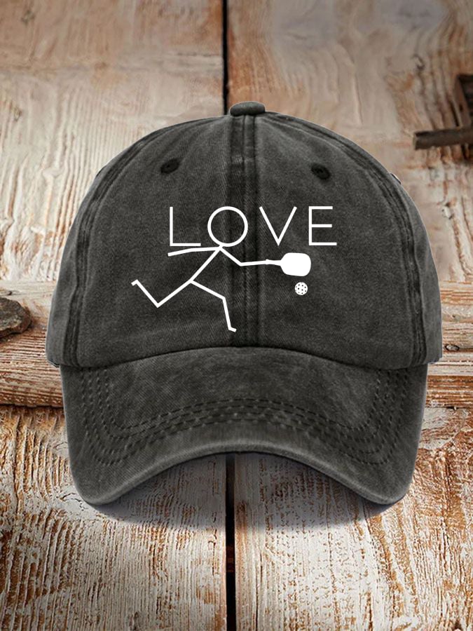 Love Pickleball Vintage Hat