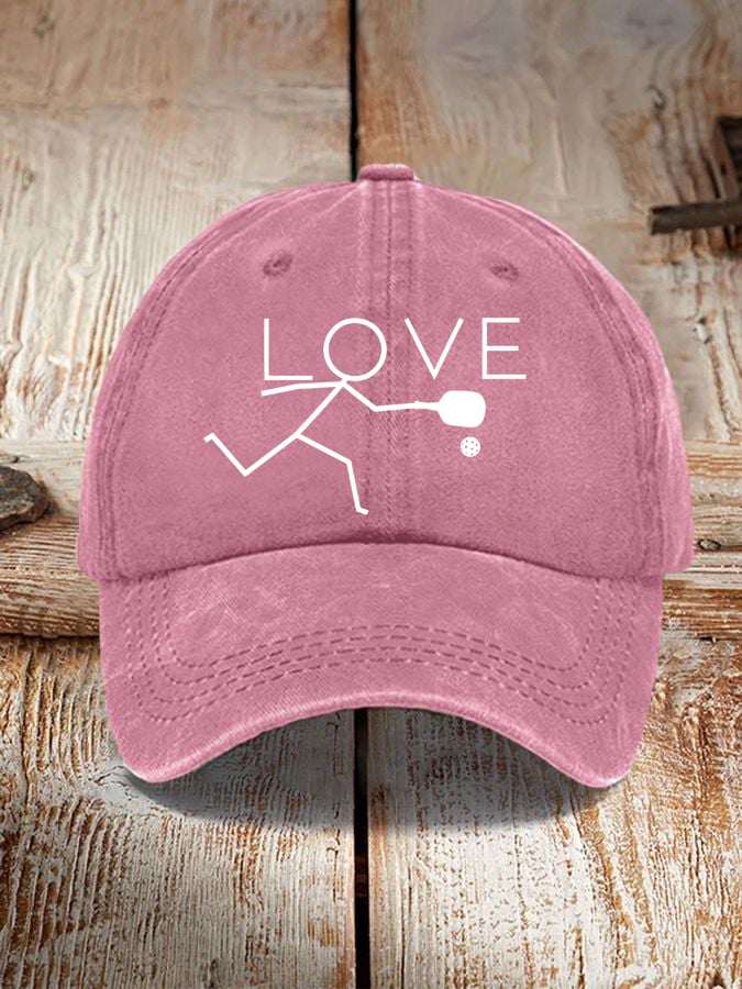 Love Pickleball Vintage Hat