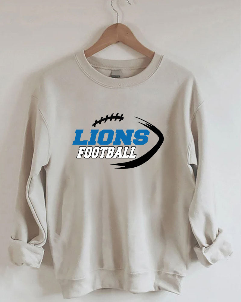 Lions Football Printed Sweatshirt