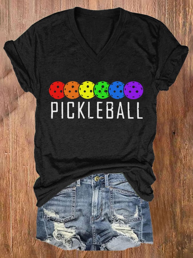 Women'S Pickleball Print T-shirt