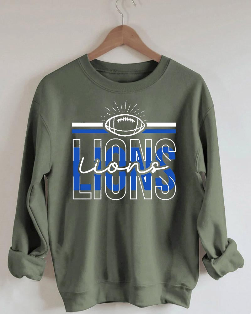 Detroit Lions Football Graphic Sweatshirt