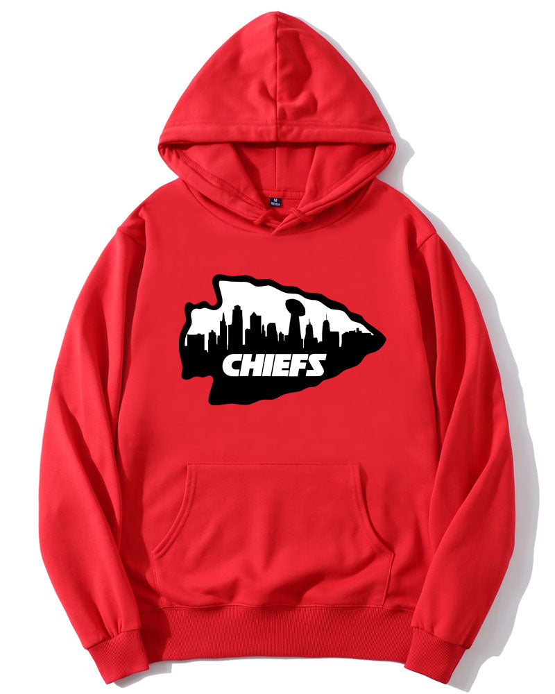 KC Chiefs Inspired Arrowhead Skyline Hoodie