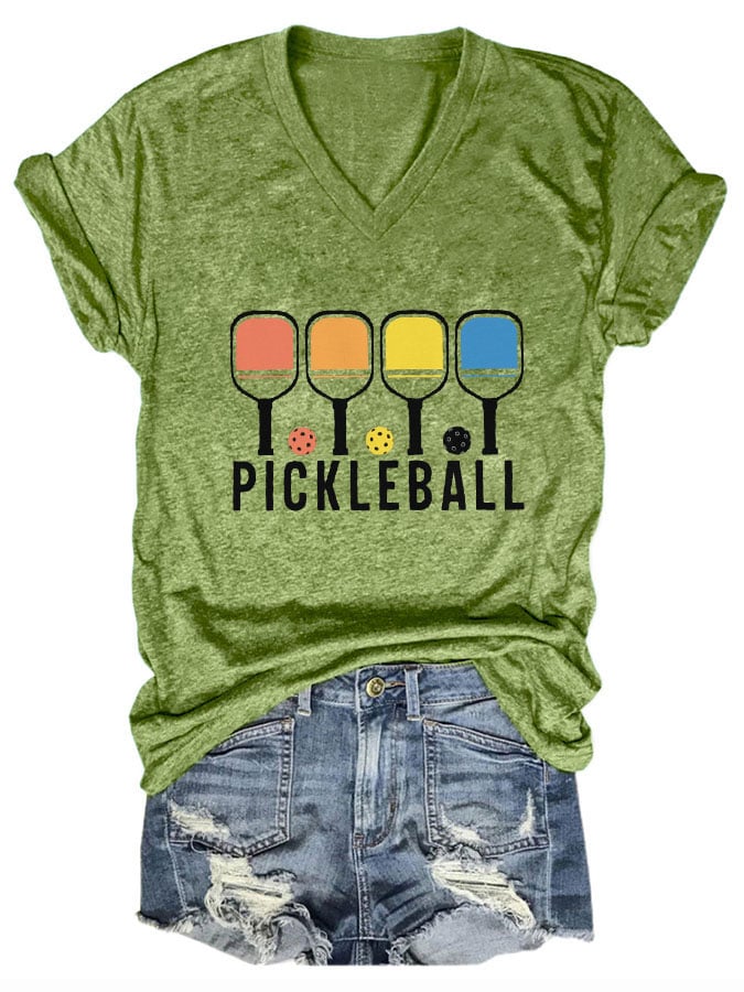 Women's Pickleball Print T-Shirt