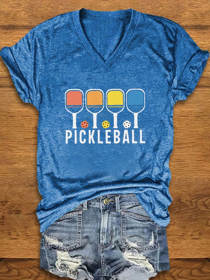 Women's Pickleball Print T-Shirt