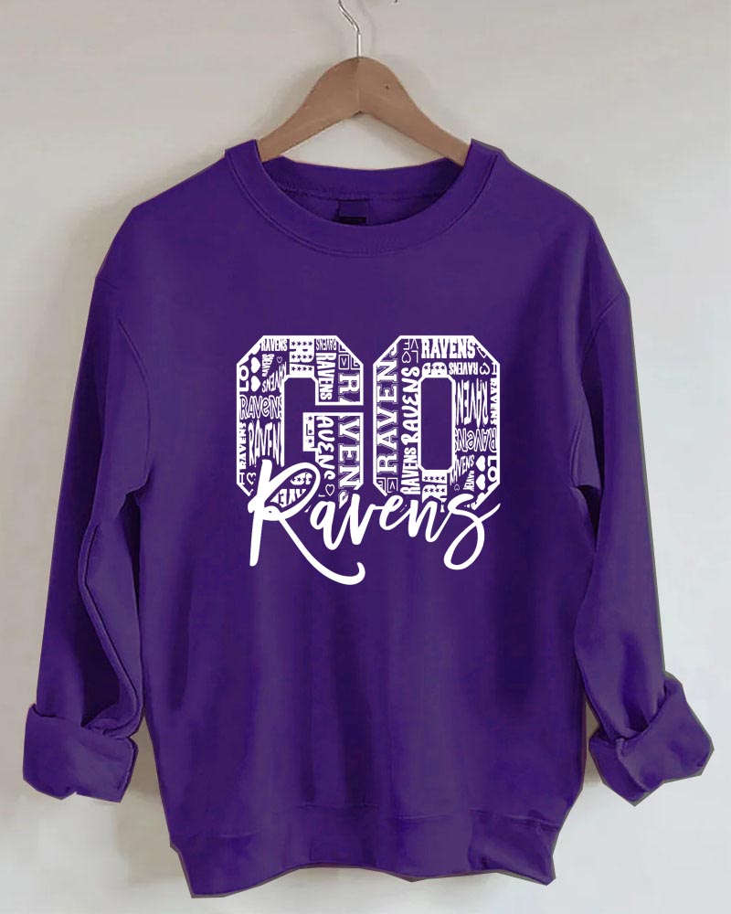 Go Ravens Crewneck Sweatshirt