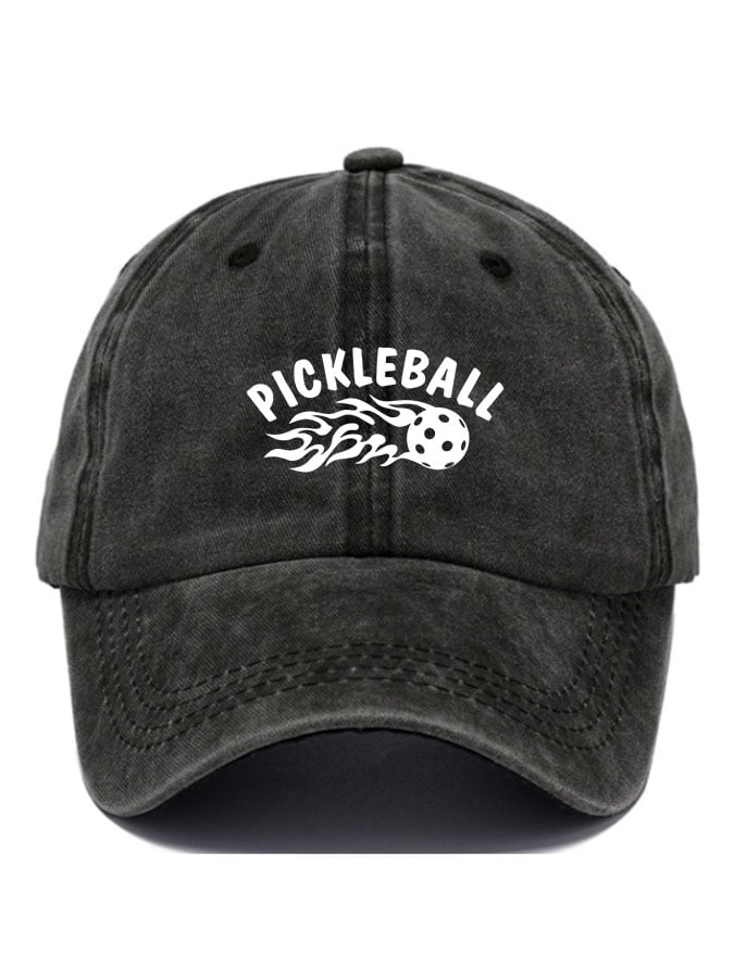 Ladies Pickleball Washed Cotton Printed Hat