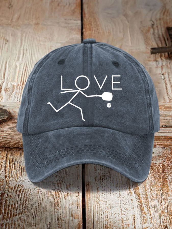 Love Pickleball Vintage Hat