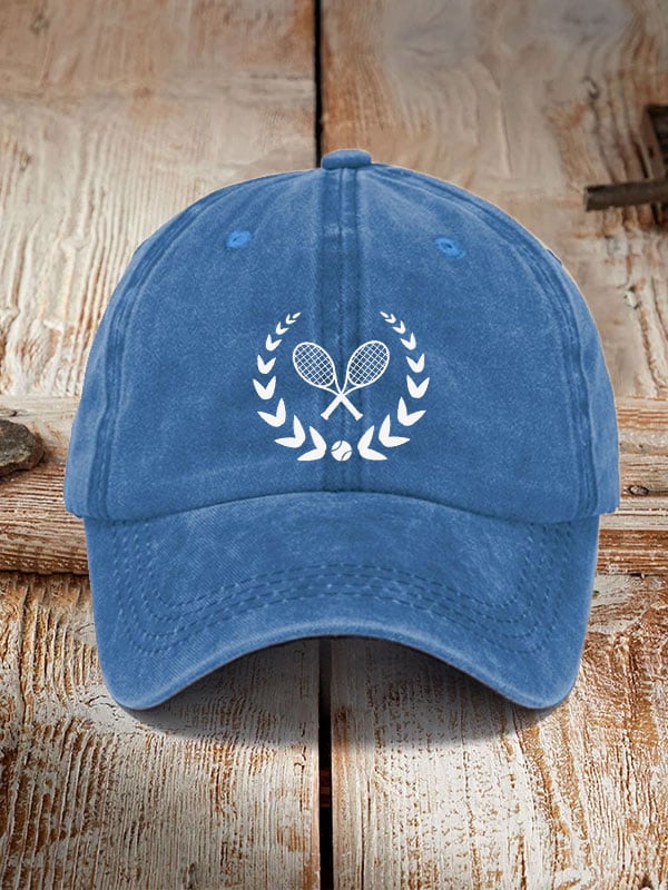 Women's tennis print hat