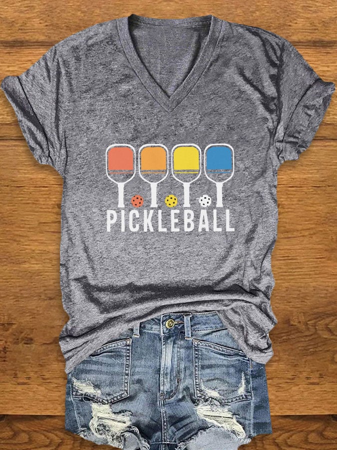 Women's Pickleball Print T-Shirt