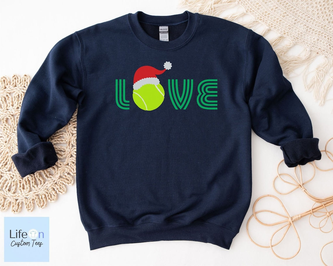 Tennis Love Christmas  Sweatshirt