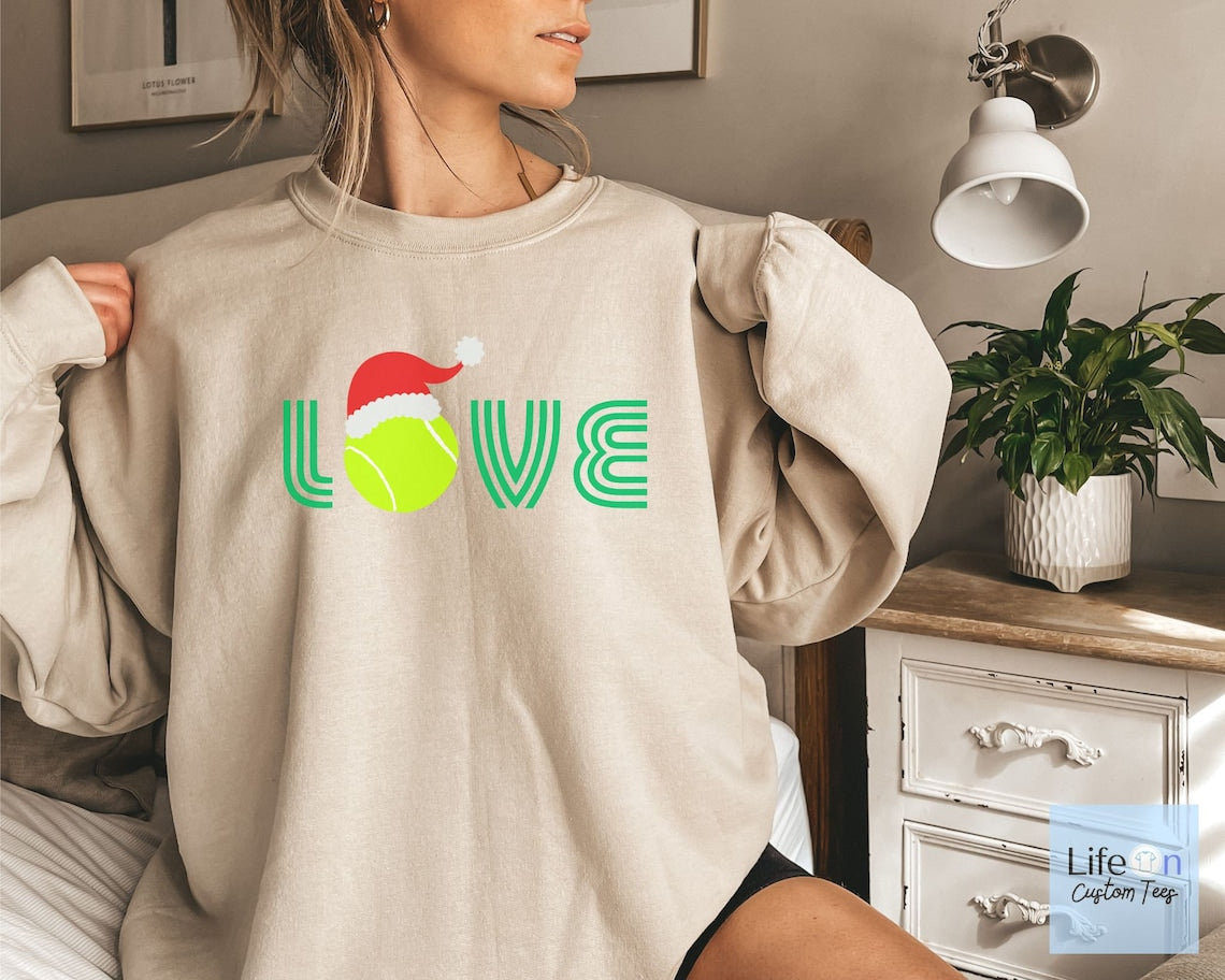 Tennis Love Christmas  Sweatshirt