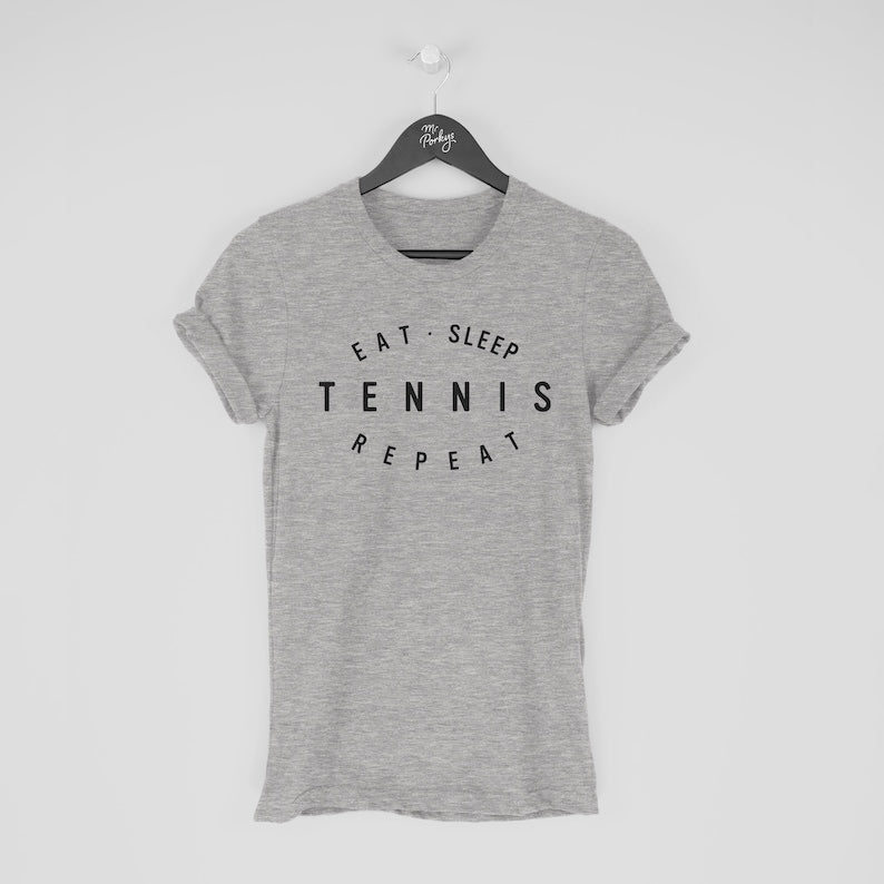 Eat Sleep Tennis Repeat T Shirt