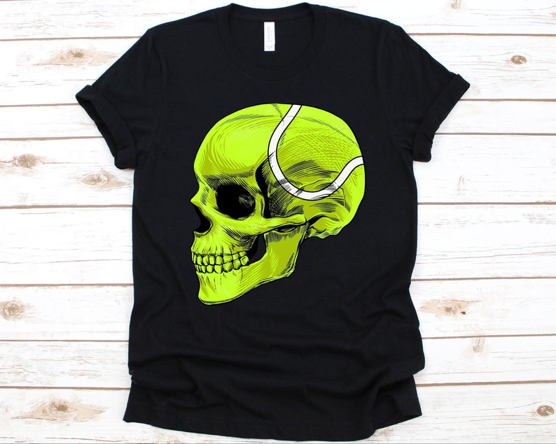 Skull  Tennis Ball Halloween  T-shirts