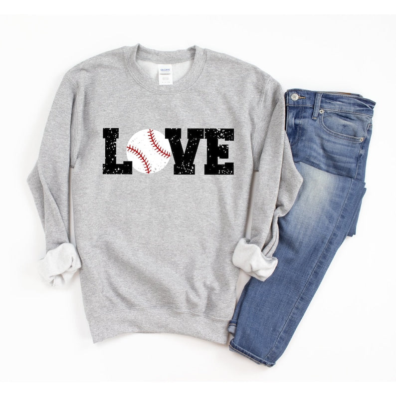 Love Baseball Sweatshirts