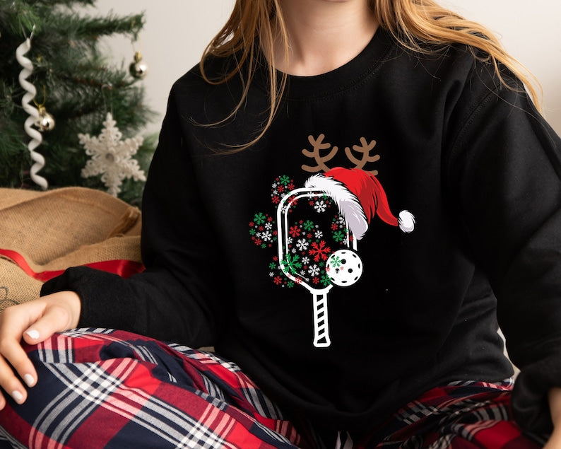 Pickleball Christmas Sweatshirt