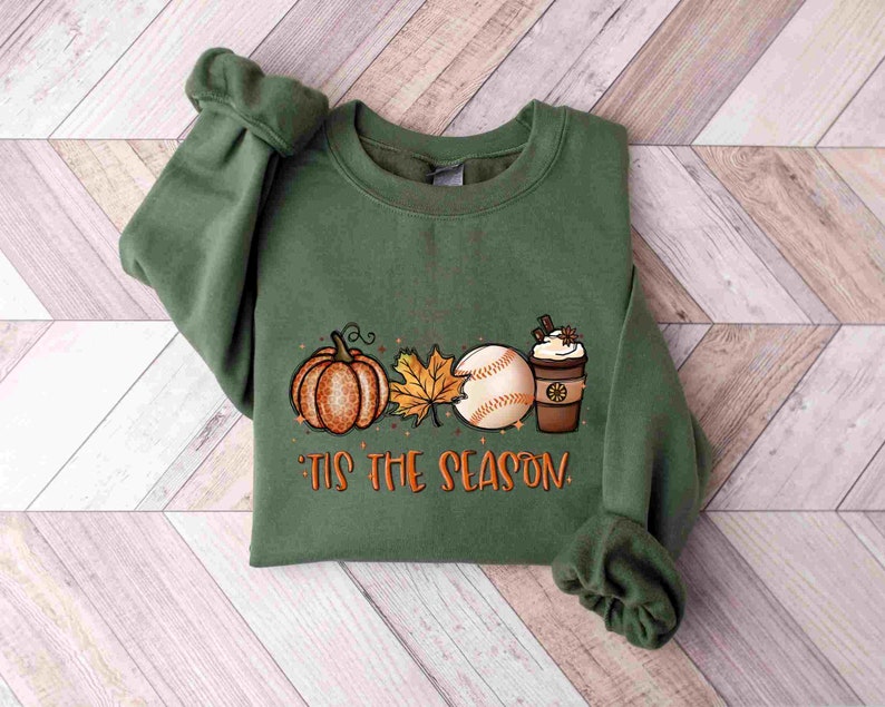 Tis The Season Fall Baseball Sweatshirts