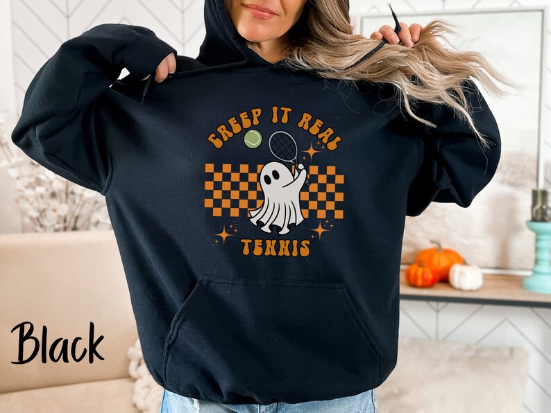 Creep It Real Tennis Ghost Halloween  Hoodie