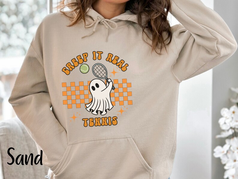 Creep It Real Tennis Ghost Halloween  Hoodie