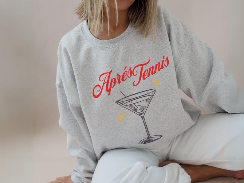 Apres Tennis Martini Cocktail Sweatshirt