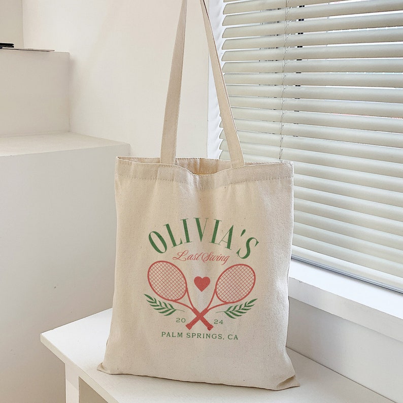 Last Swing Tennis Bachelorette Tote Bag