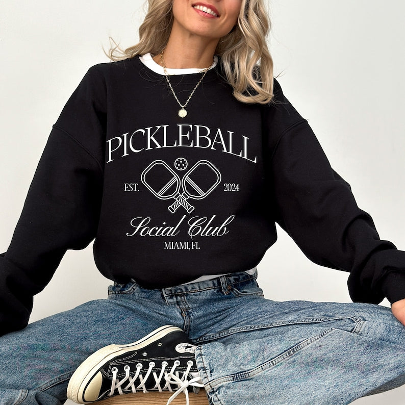 Custom Pickleball Bachelorette Party Sweatshirt