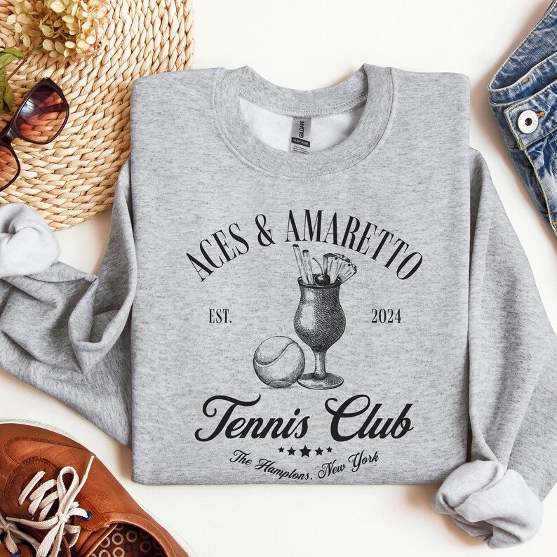 ACES & AMARETTO Tennis Club Sweatshirt
