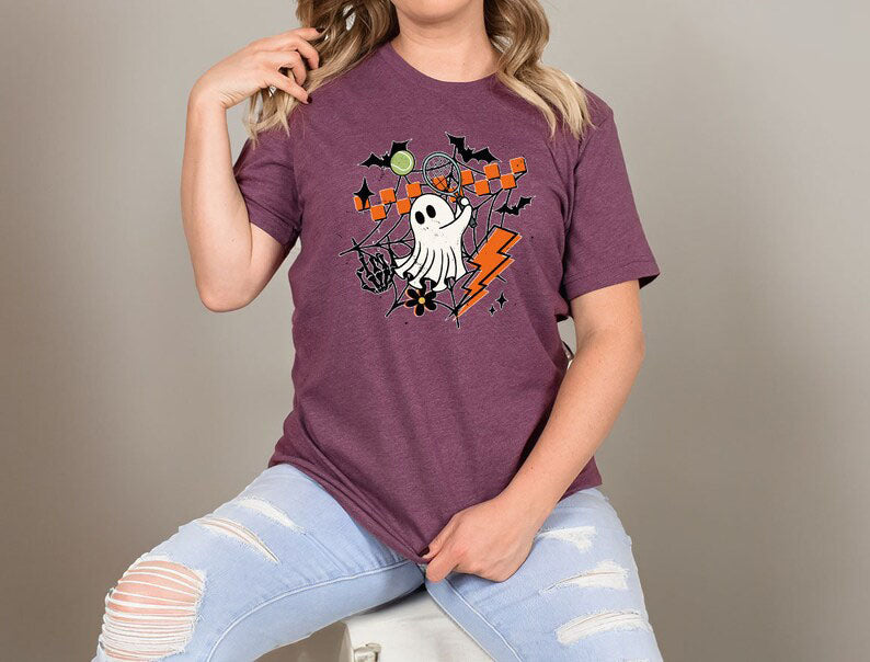 Tennis Ghost Halloween T-Shirt