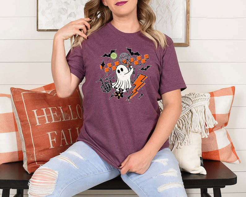 Tennis Ghost Halloween  T-shirts