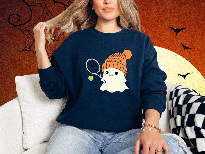 Ghost  Halloween Tennis  Sweatshirts