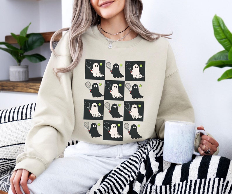 Spooky Tennis Lover Tennis  Sweatshirts