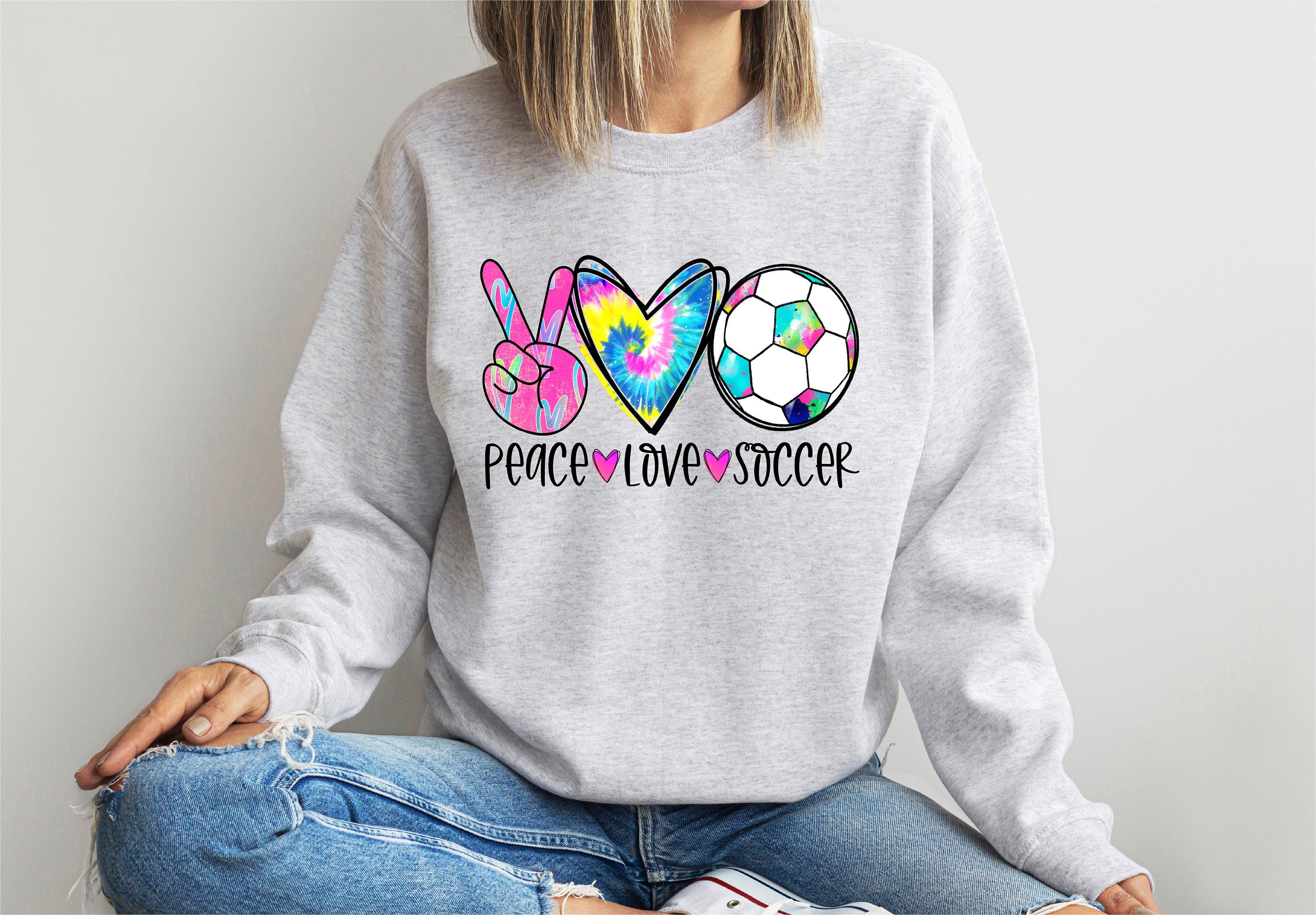 Peace Love Soccer Sweatshirt