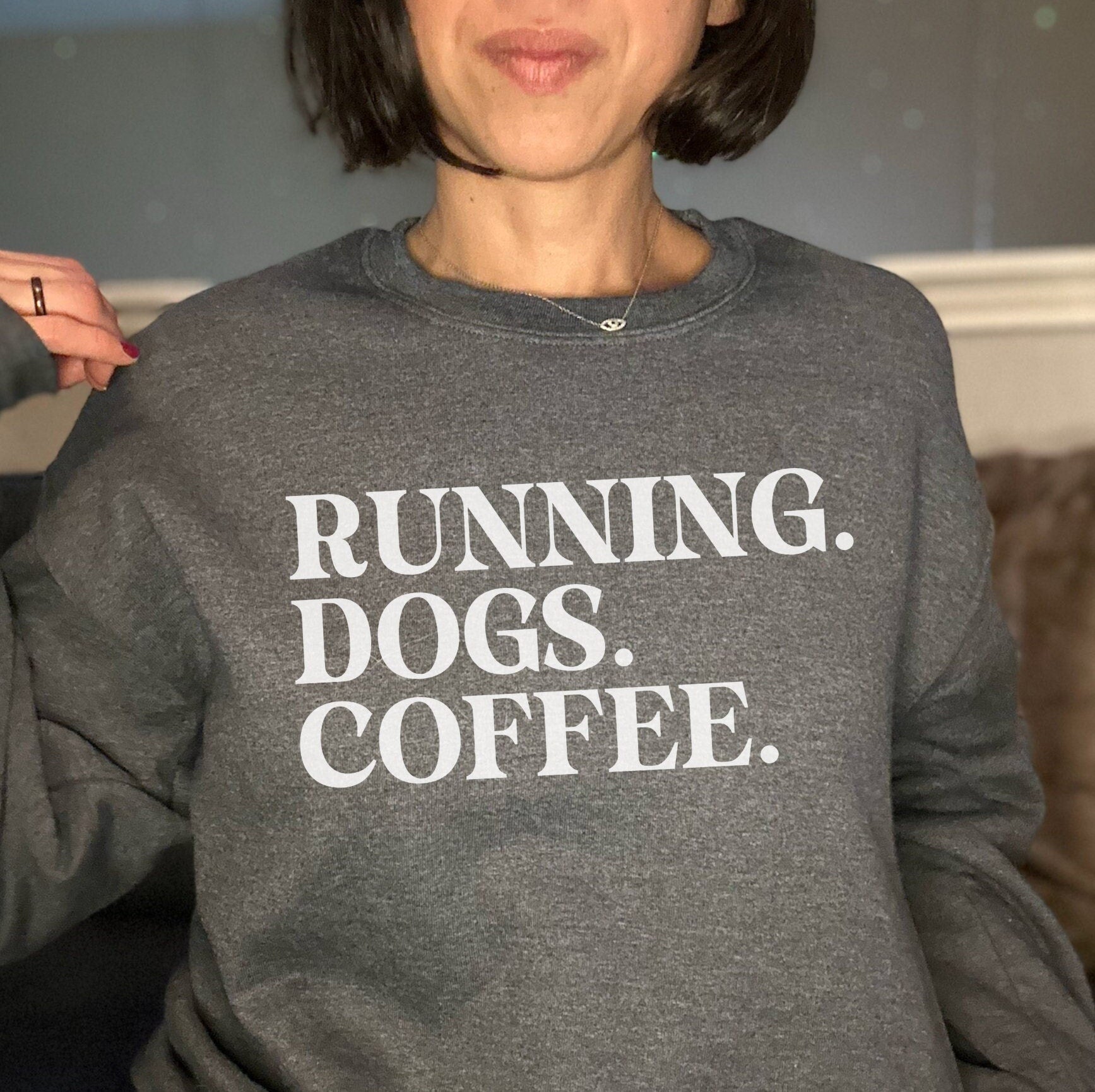 Running Dogs and Coffee Sweatshirt