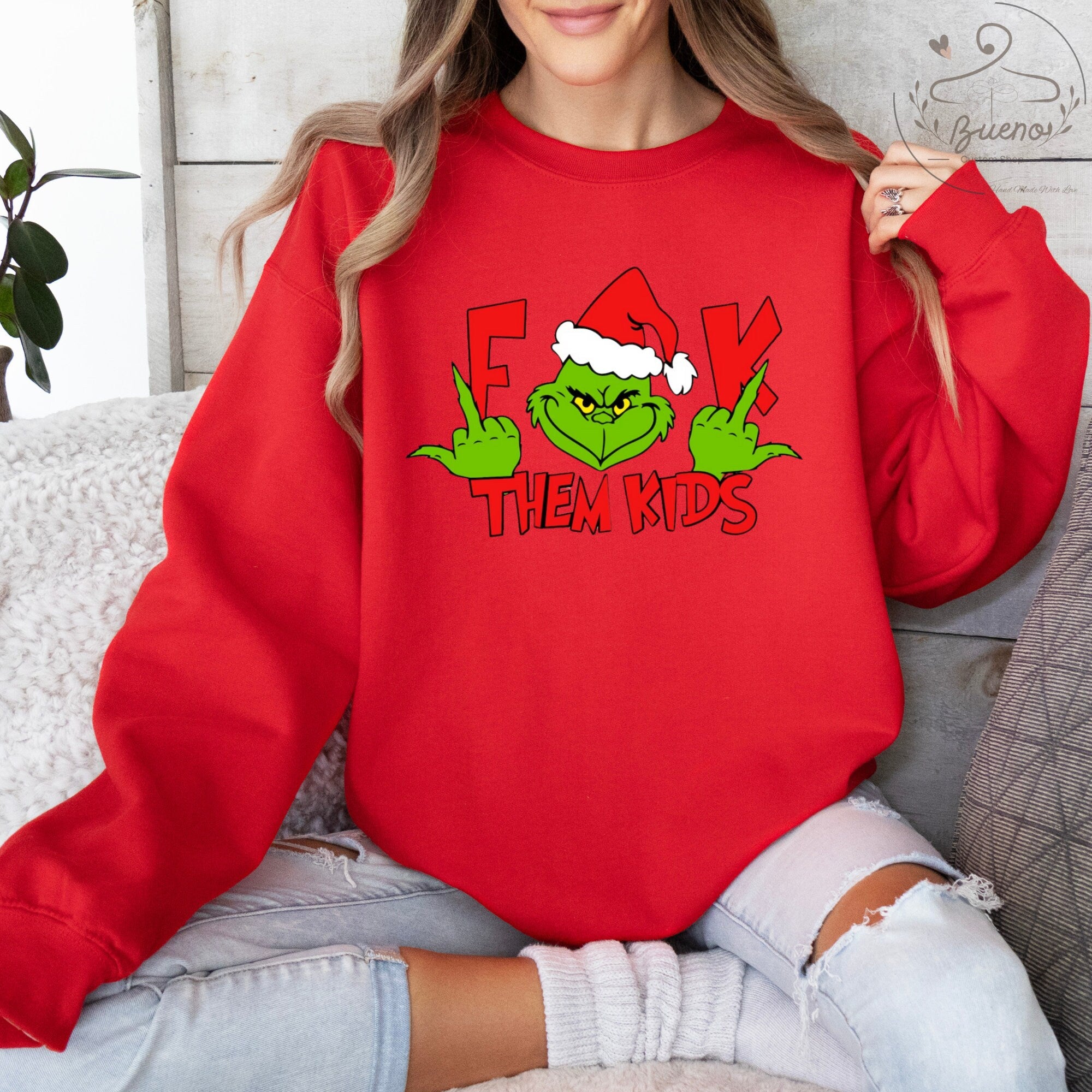 Fak Them Kids, Christmas Sweatshirt