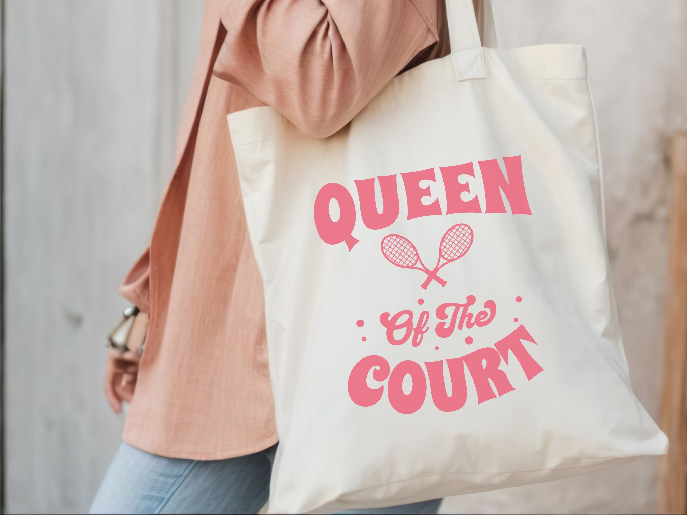 Queen of the Court Canvas Tote Bag