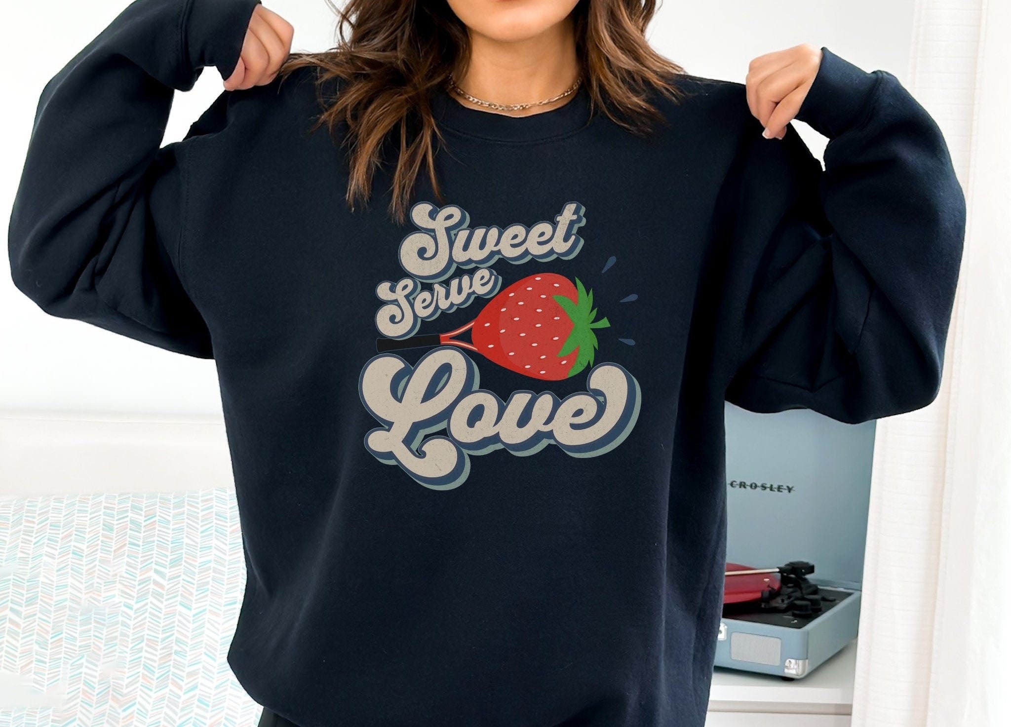 Sweet Serve Love Tennis Sweatshirt