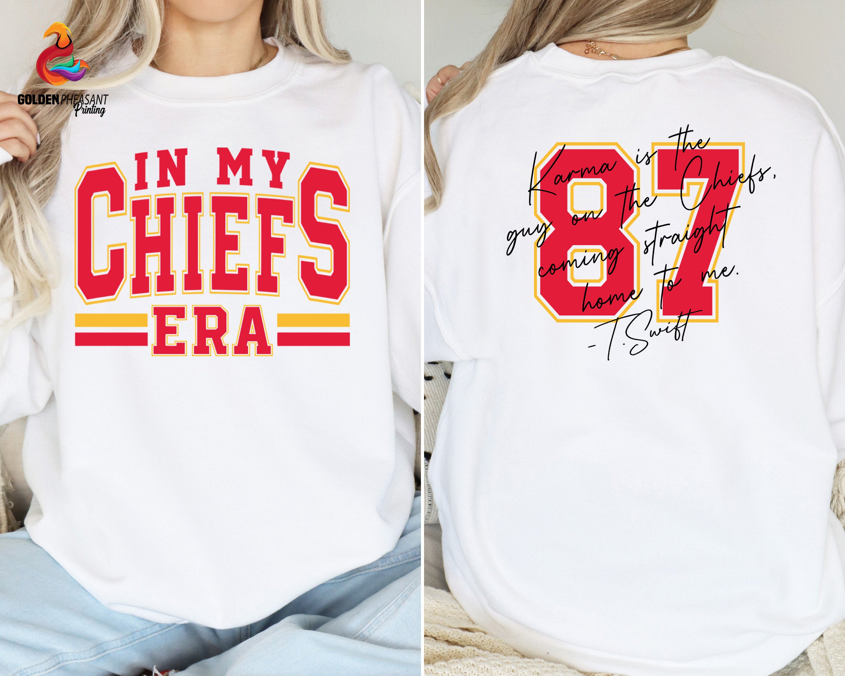 In My Chiefs Era，Karma 87 Football Sweatshirt