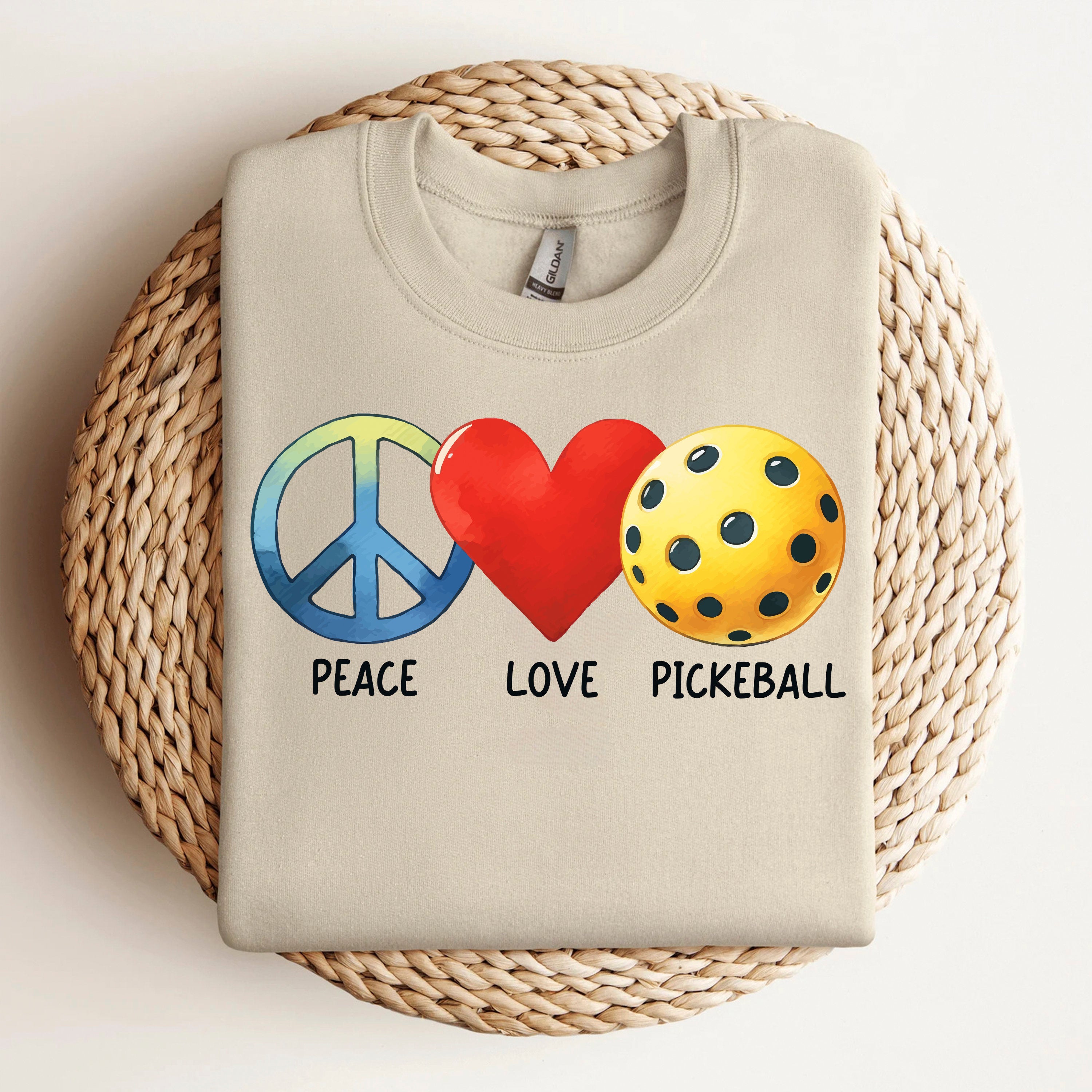 Peace Love Pickleball Sweatshirt