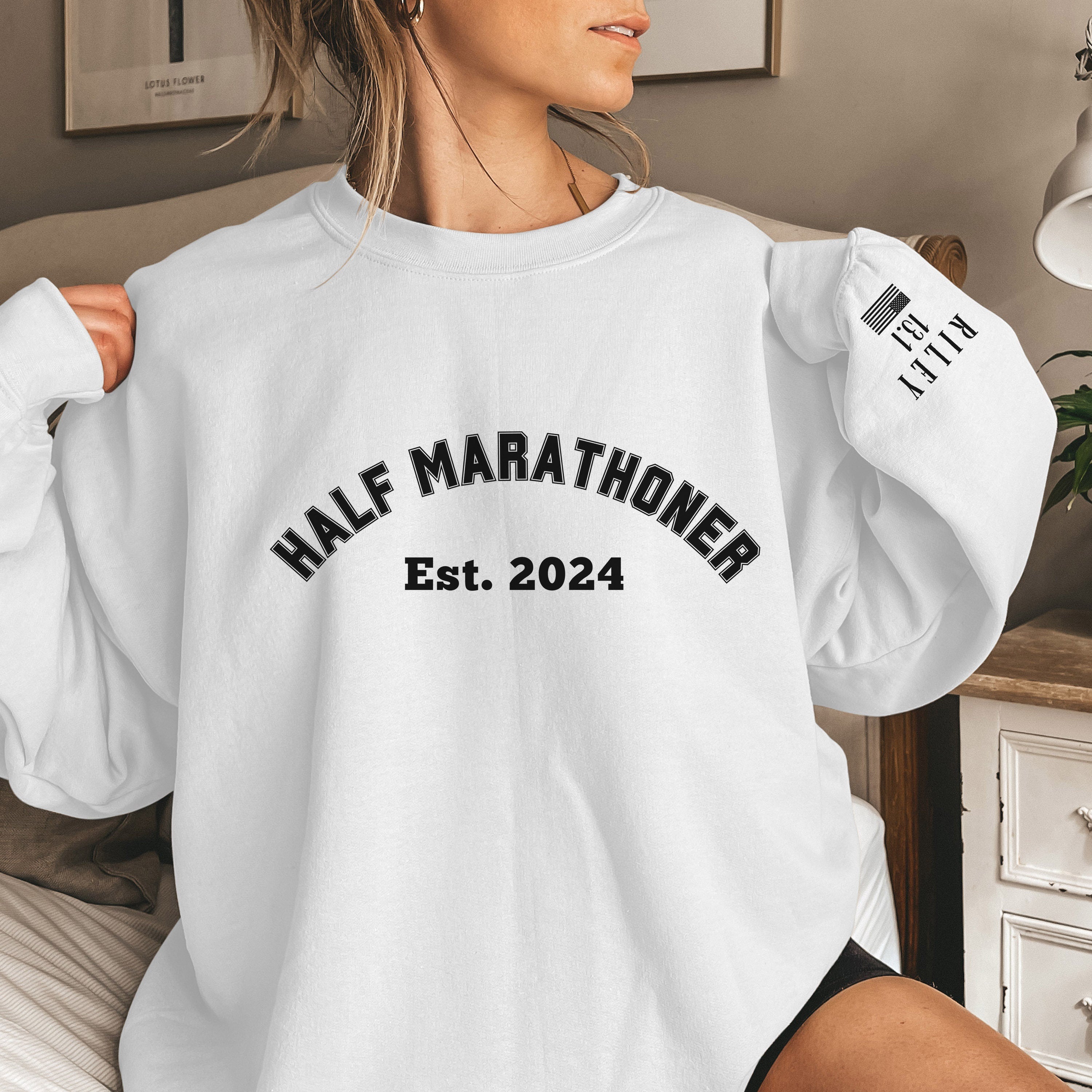 Custom Half Marathoner Finisher Sweatshirt