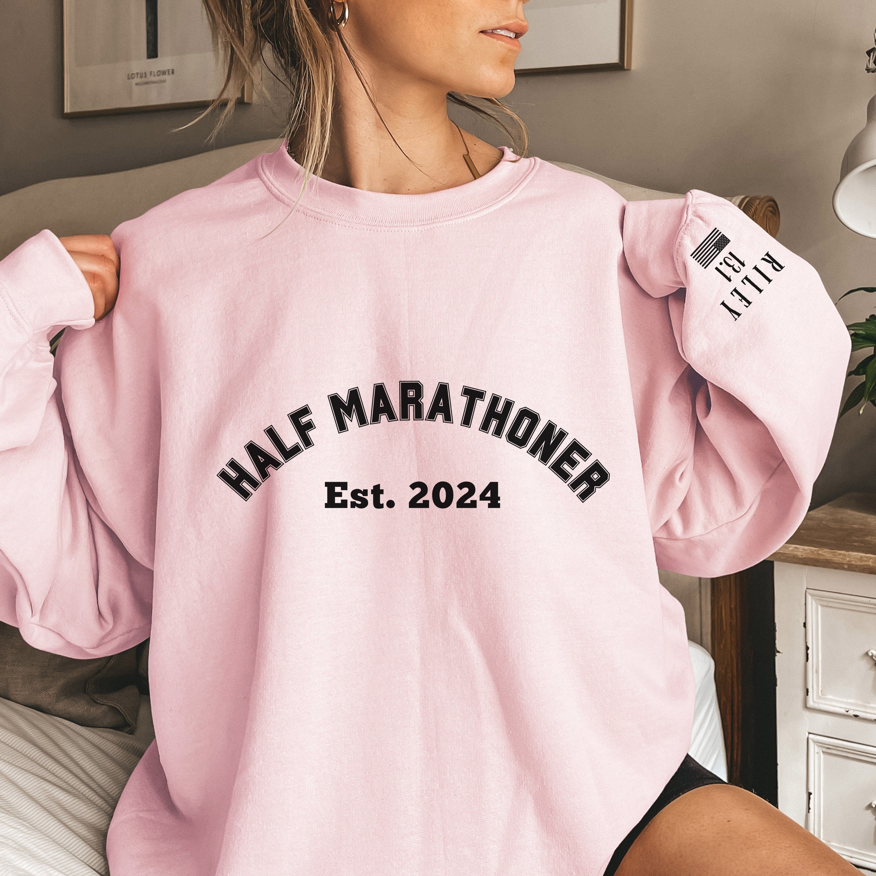 Custom Half Marathoner Finisher Sweatshirt