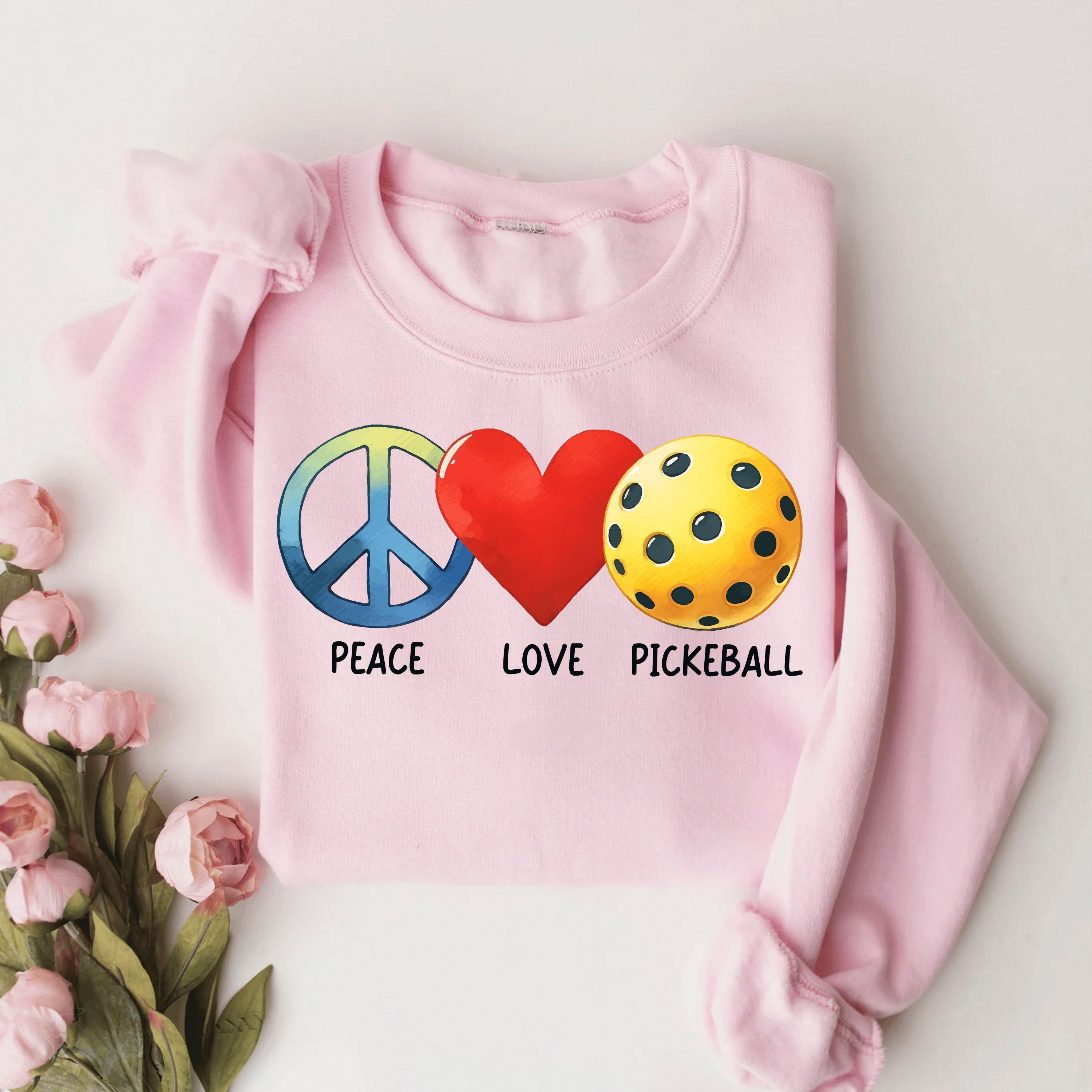 Peace Love Pickleball Sweatshirt