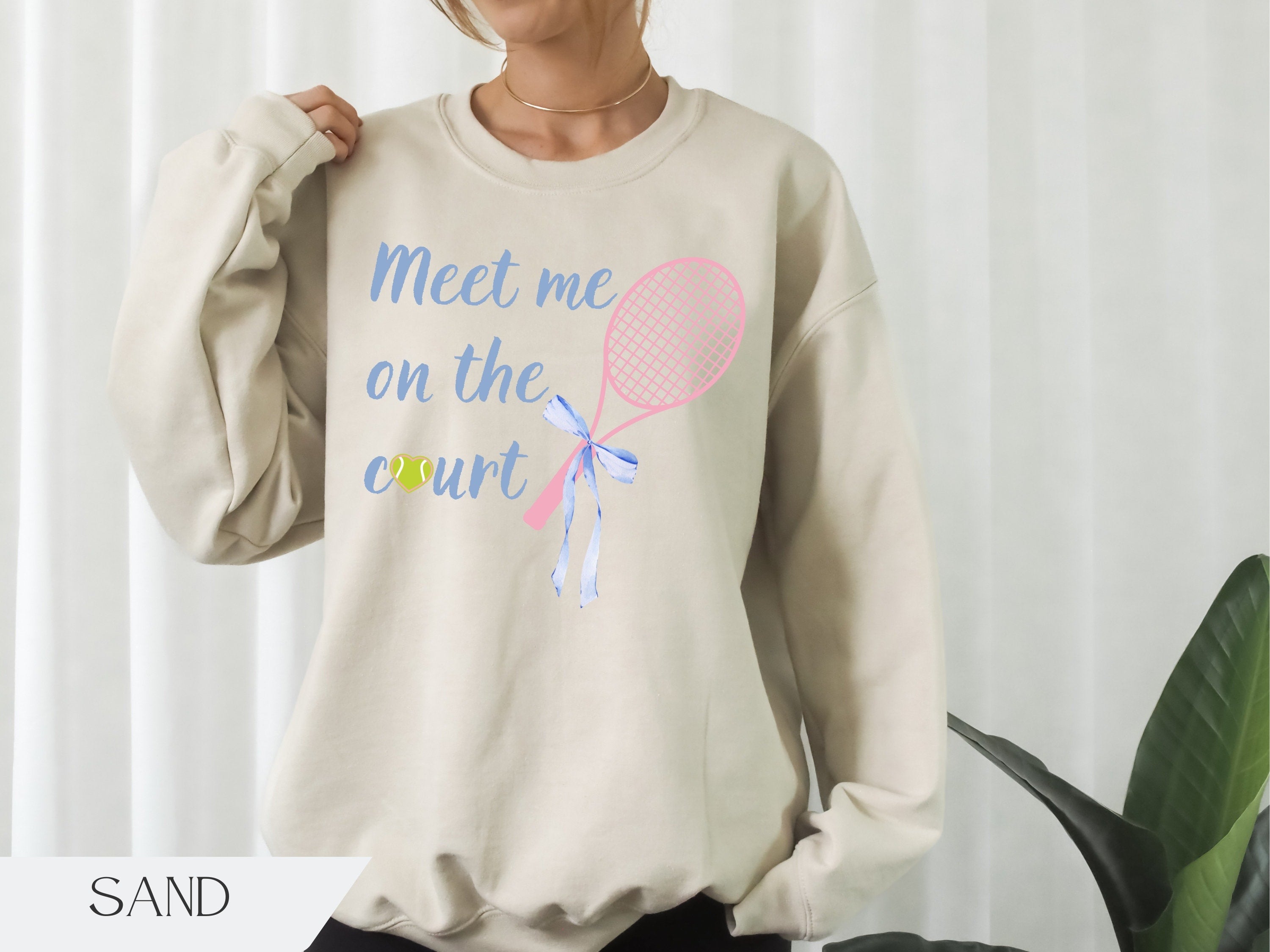 Meet Me On The Court, Tennis Player Sweatshirt