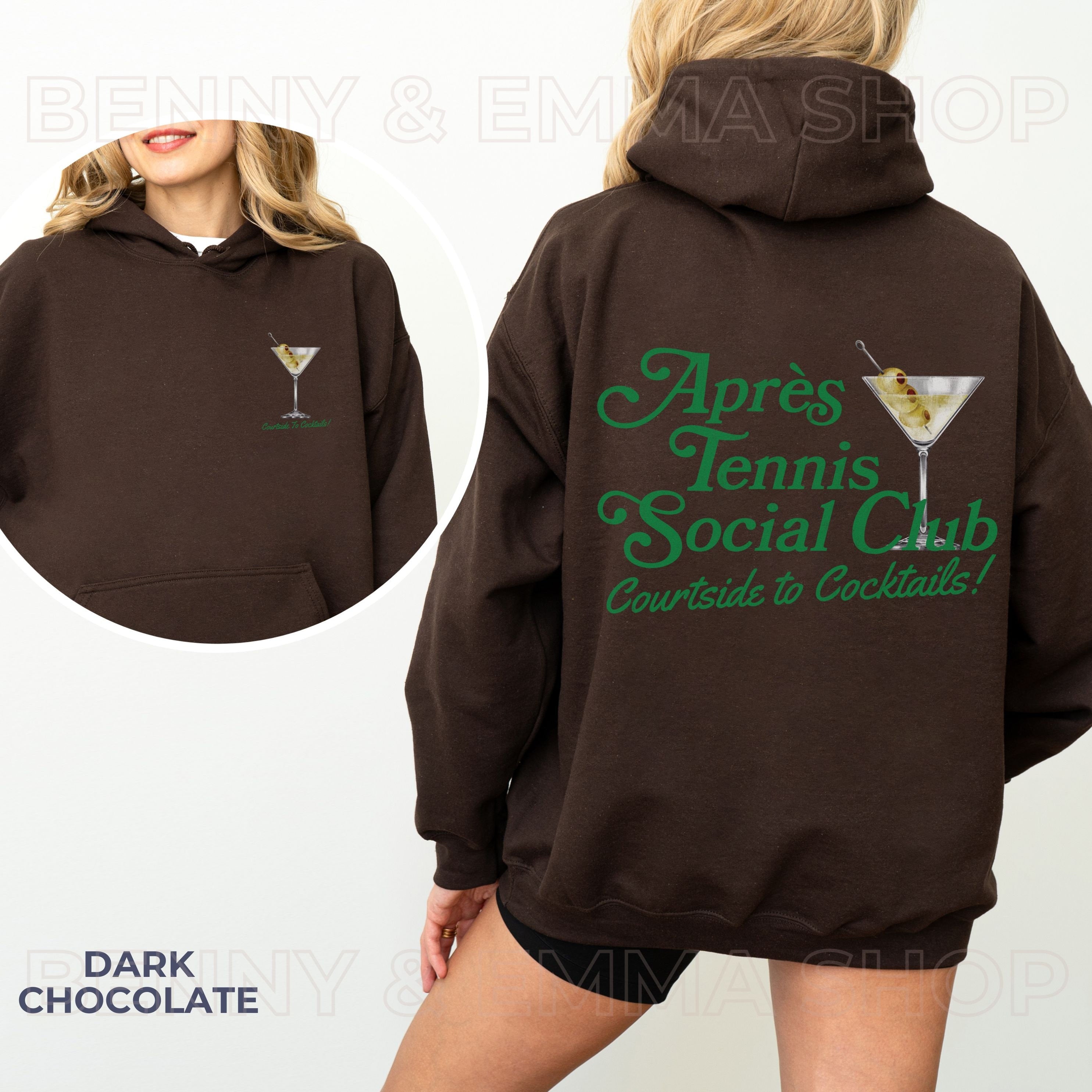 Apres Tennis Social Club - Courtside to Cocktails Hoodie