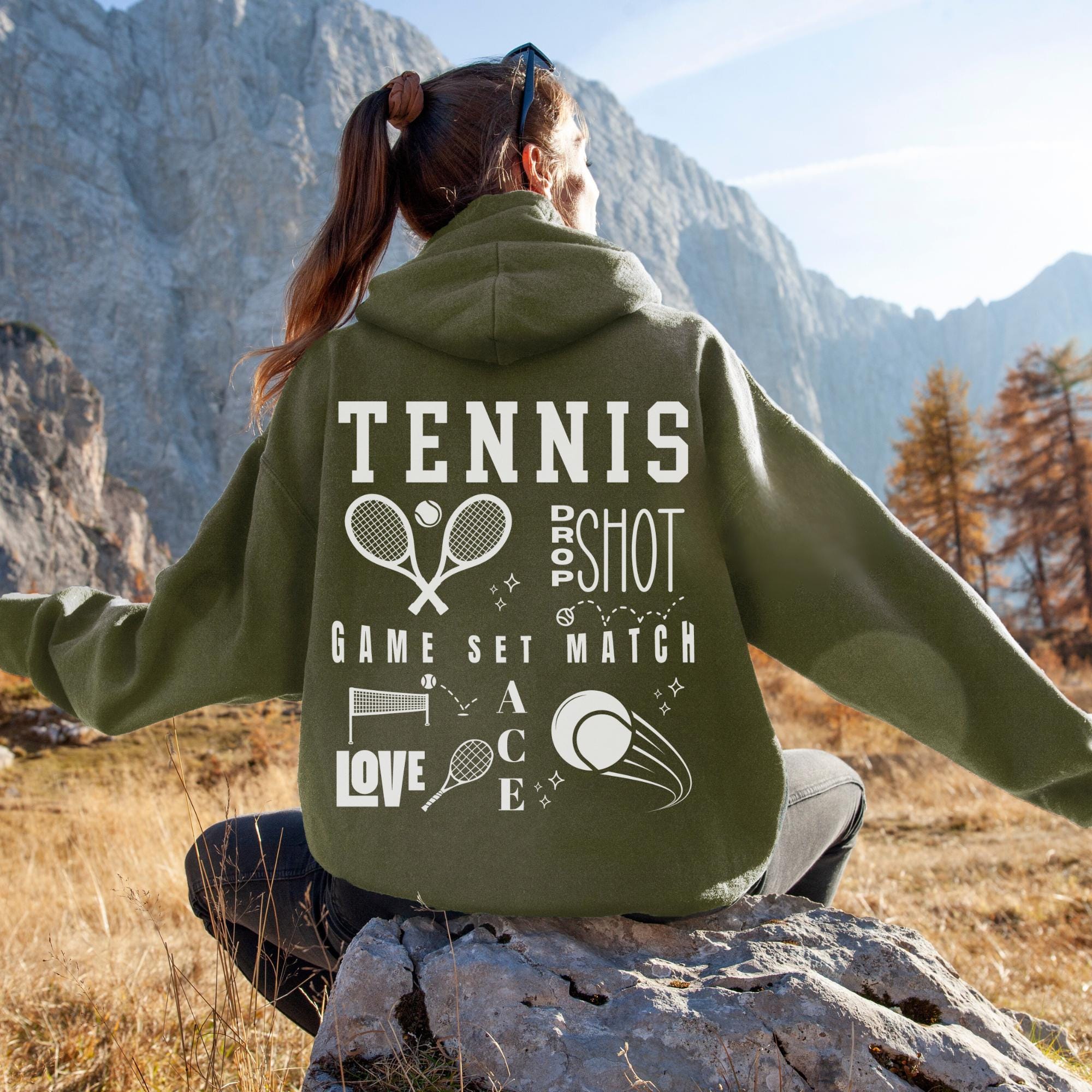 Custom Name Tennis Club Hoodie