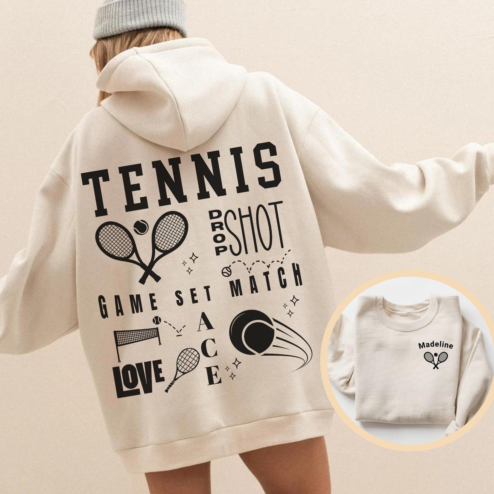 Custom Name Tennis Club Hoodie