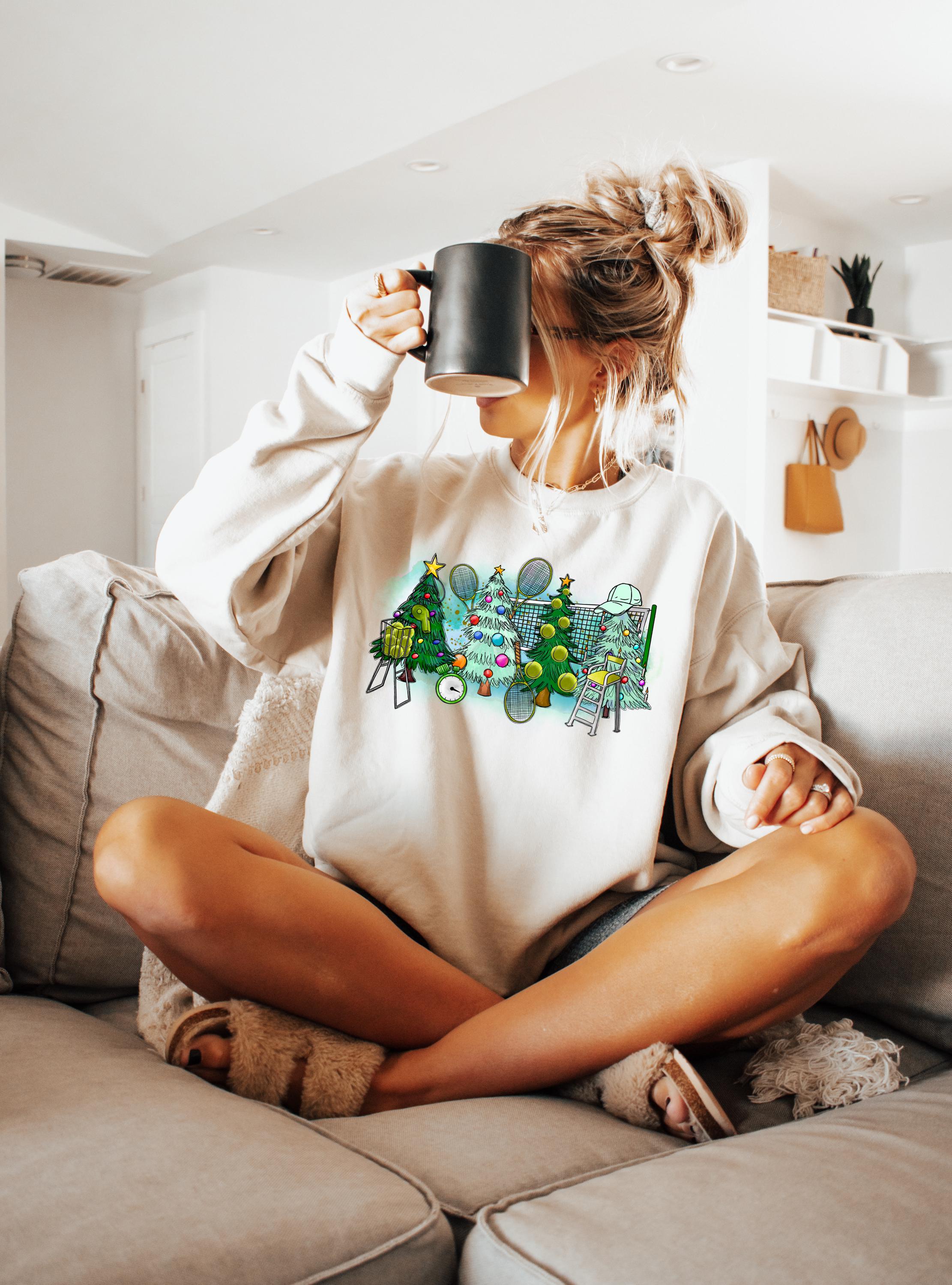 Tennis Christmas Sweatshirt