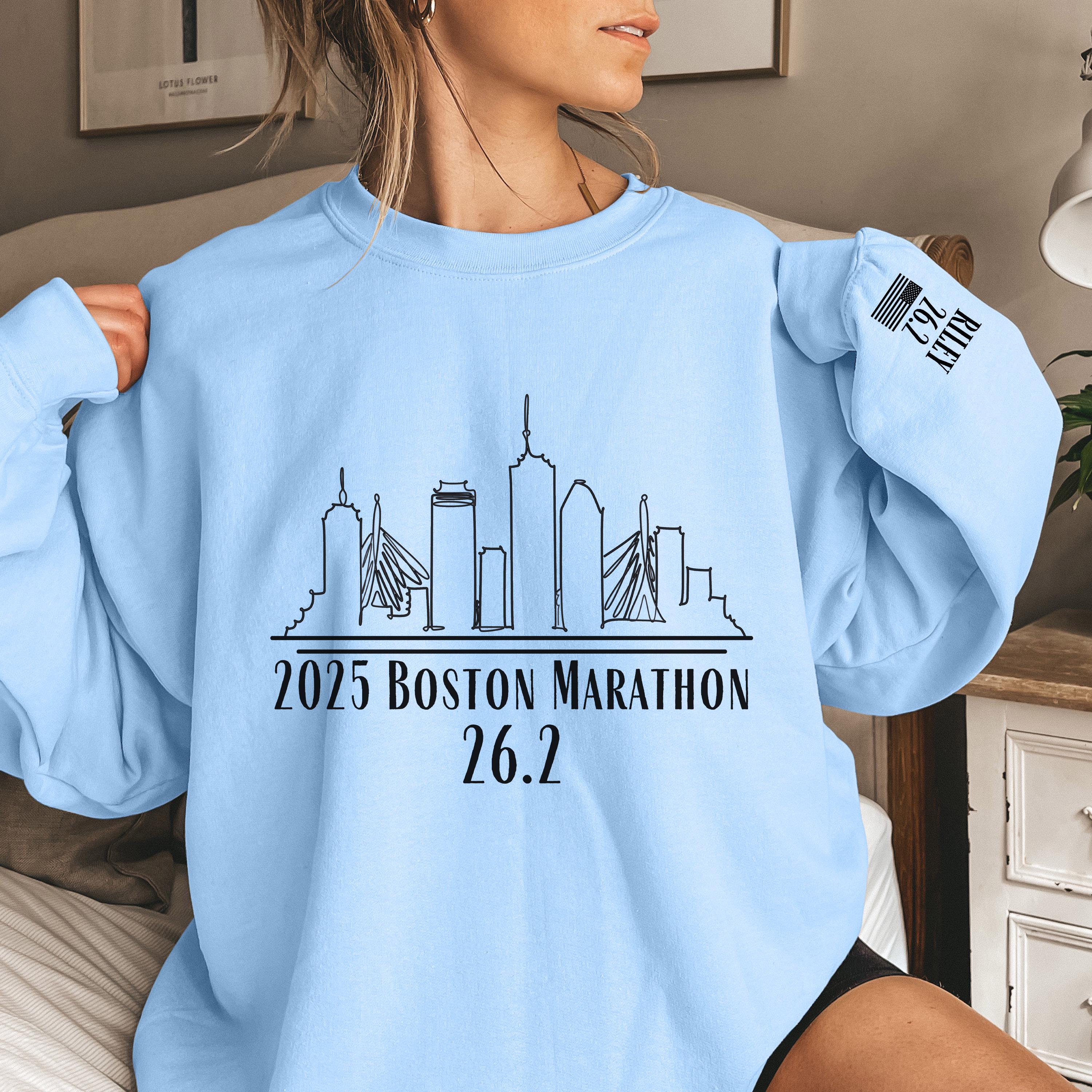 Personalization 26.2 Boston Marathon Sweatshirt