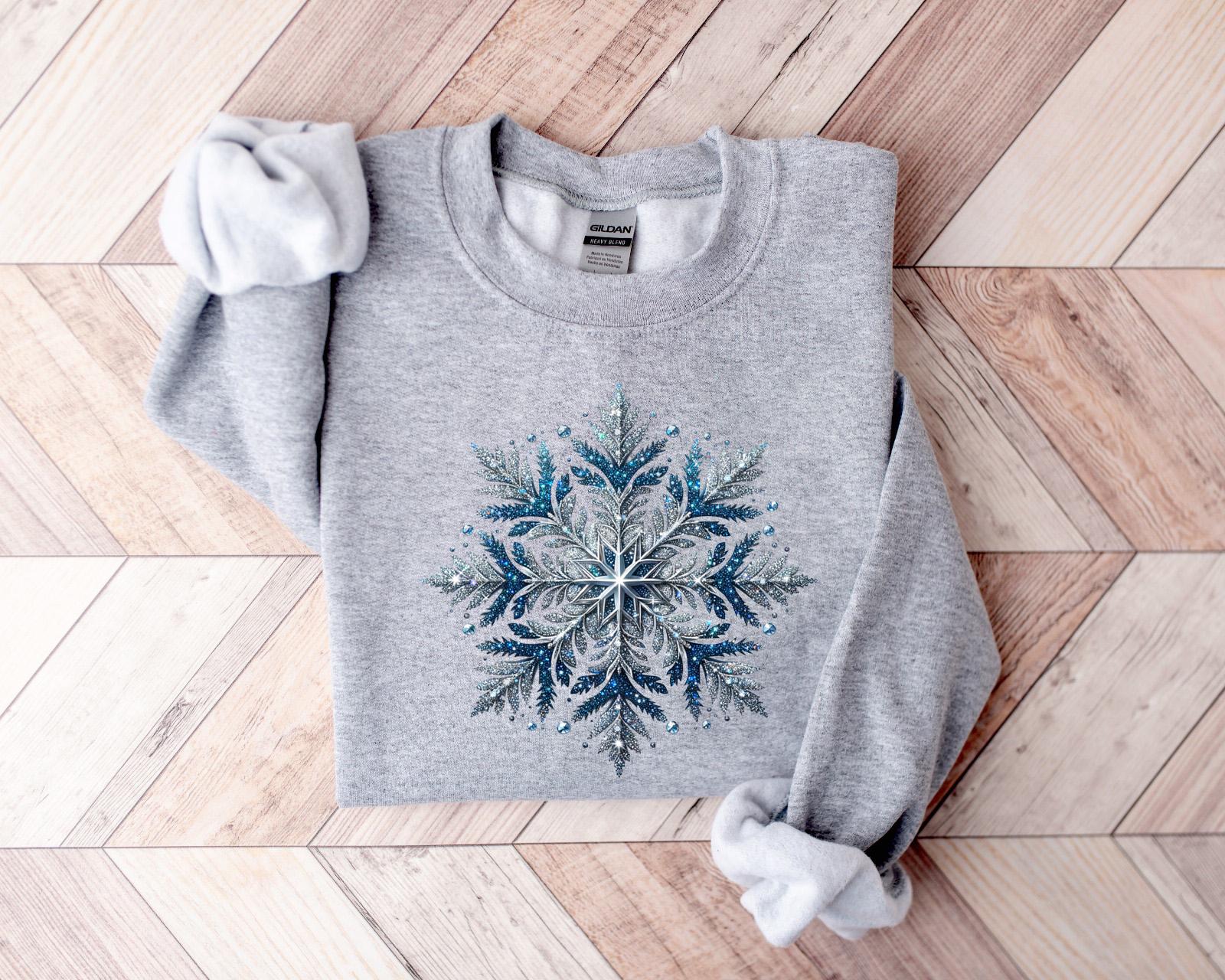 Blue Snowflakes Sweatshirt