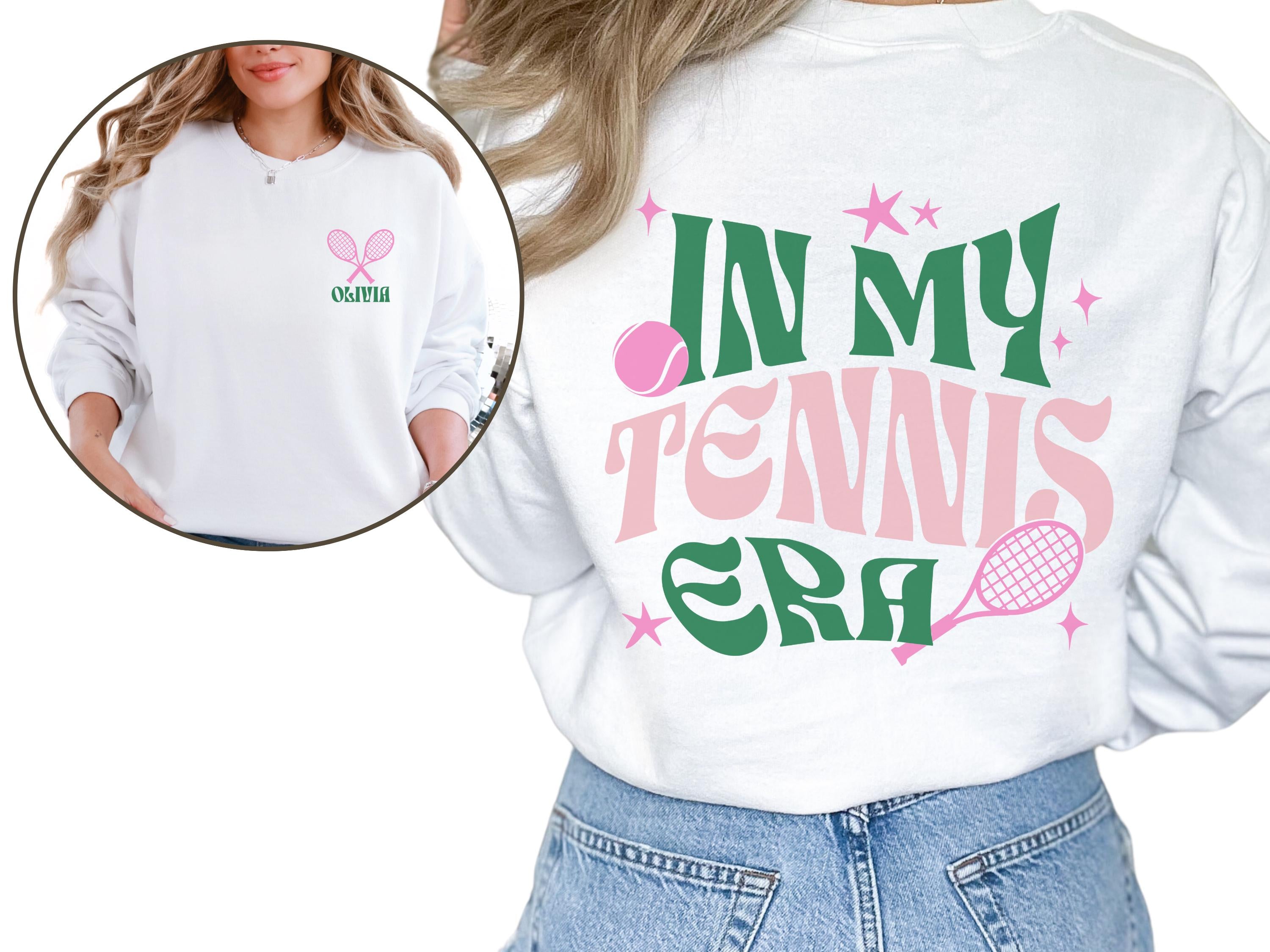 Custom Tennis Sweatshirt with Name